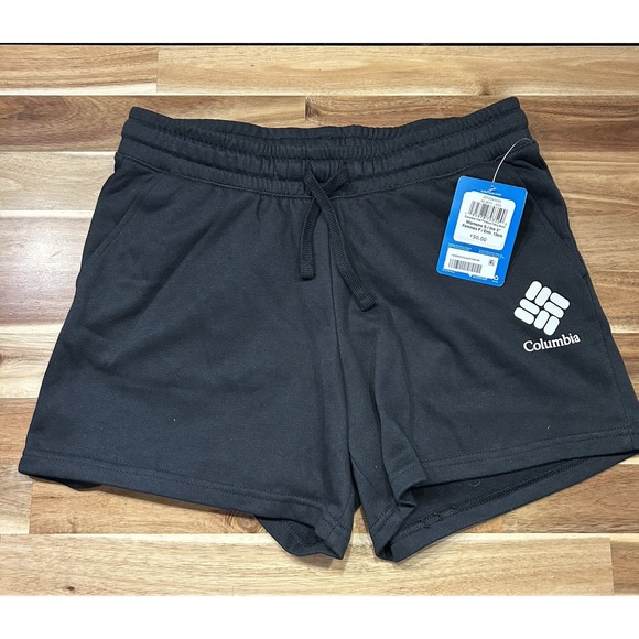 Columbia Pants - NWT Columbia Women's Trek Mid-Rise 5" Ins‎ Black Terry Shorts Size S (Orig. $50)